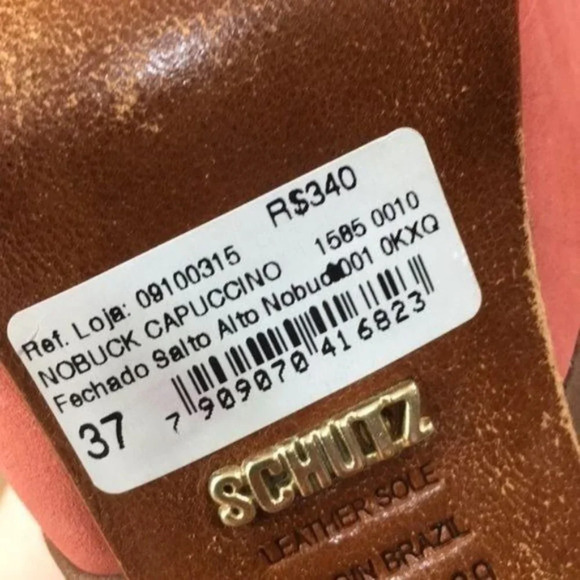 Schultz Closed High Heel Nubuck Capuccino Shoes Women's 8B  Slip On‎ - Picture 11 of 11